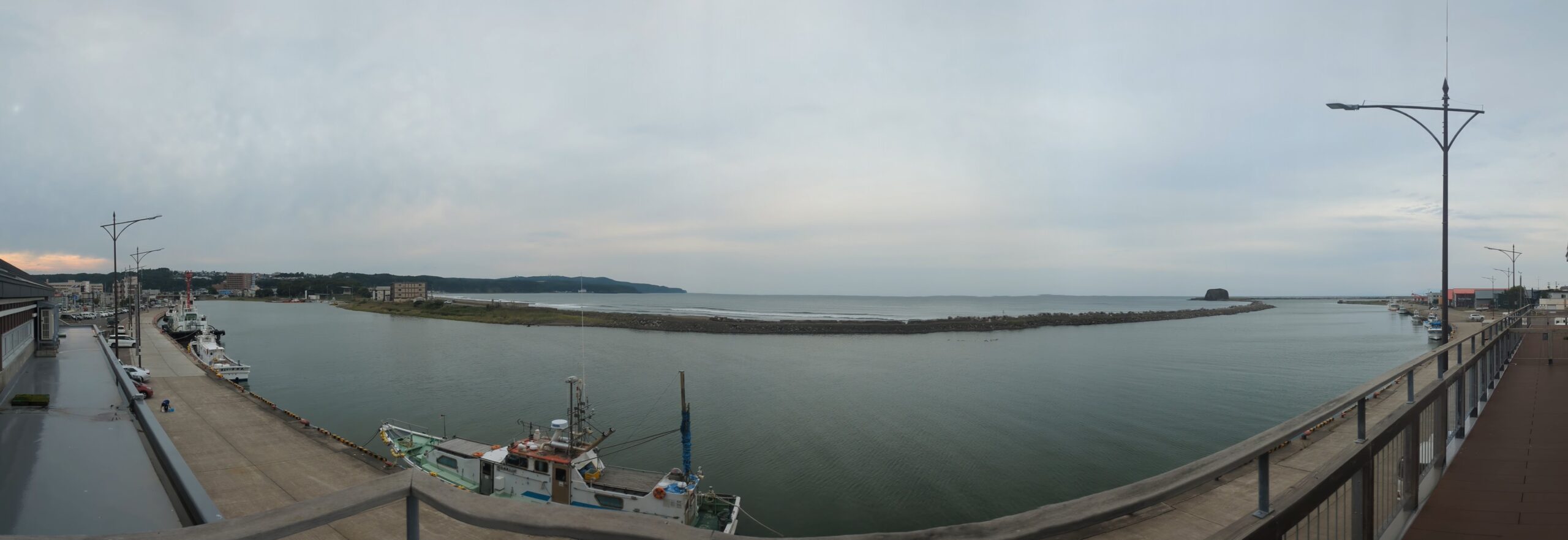 道の駅流氷街道網走の展望デッキからのパノラマ